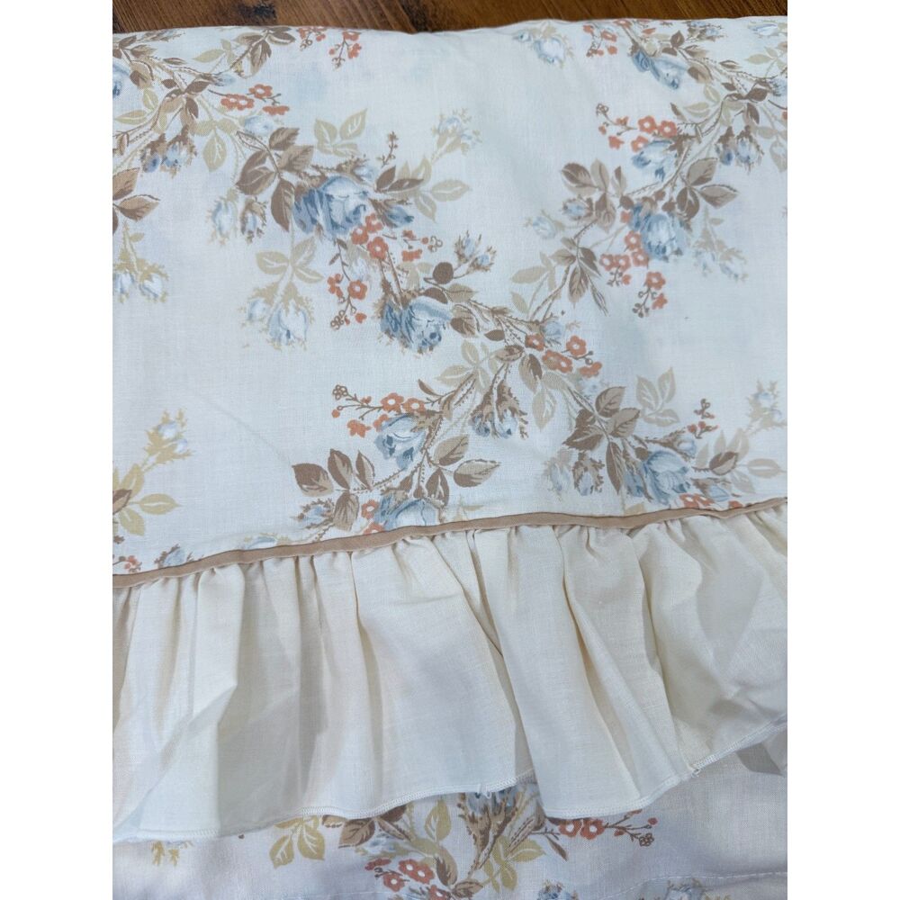 Vintage Lady Pepperell Floral Full Flat Sheet